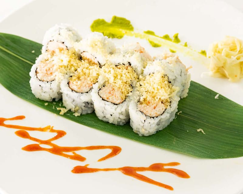 Crunchy sushi roll